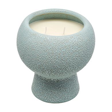 Sonoma Goods For Life® Fresh Bamboo 14-oz. Textured Ceramic Pedestal Candle