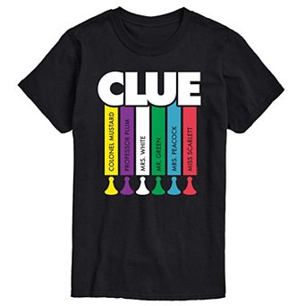 Men's Clue Logo Characters Graphic Tee