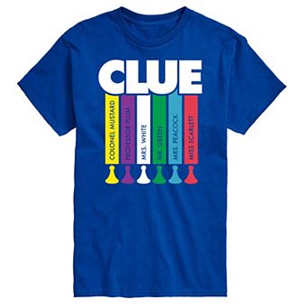 Men's Clue Logo Characters Graphic Tee