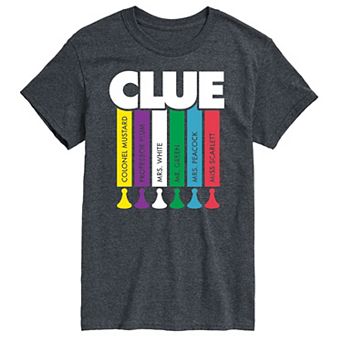 Men's Clue Logo Characters Graphic Tee
