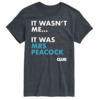 Men's Clue It Was Mrs. Peacock Graphic Tee