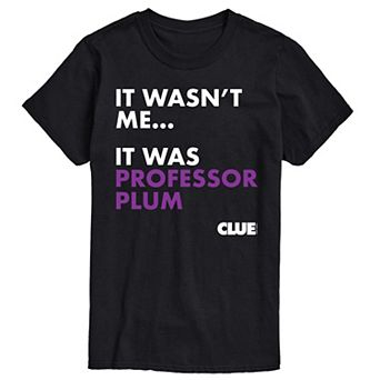 Men's Clue It Was Professor Plum Graphic Tee