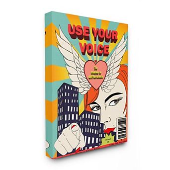 Stupell Home Decor Use Your Voice Feminist Pop Wall Art