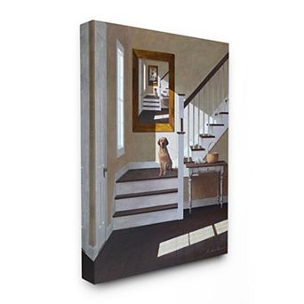 Stupell Home Decor Dog Portrait Country Wall Art