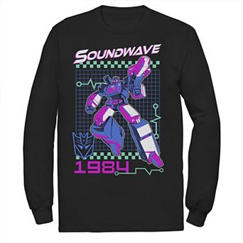 Big & Tall Transformers Soundwave Retro Long Sleeve