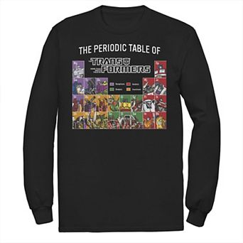 Big & Tall Transformers The Periodic Table Long Sleeve