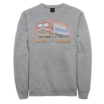 Big & Tall Transformers Optimus Prime In Disguise Fleece Sweatshirt