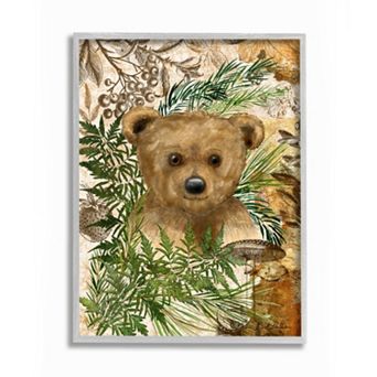 Stupell Home Decor Teddy Bear Cub Framed Wall Art - Size: 16X20