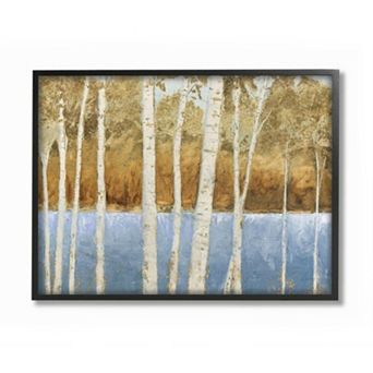 Stupell Home Decor Birch Tree Lake Framed Wall Art - Size: 16X20