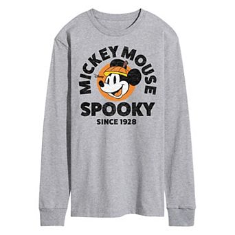 Disney's Mickey Mouse Men's Spooky Since 1928 Long Sleeve Graphic Tee