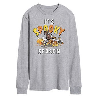 Disney's Mickey Mouse & Friends Men's It's Spooky Season Long Sleeve Graphic Tee