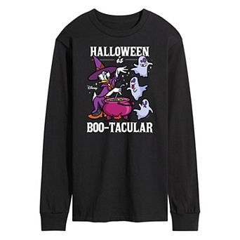 Disney's Mickey Mouse & Friends Daisy Duck Men's Halloween Is Boo-Tacular Long Sleeve Graphic Tee