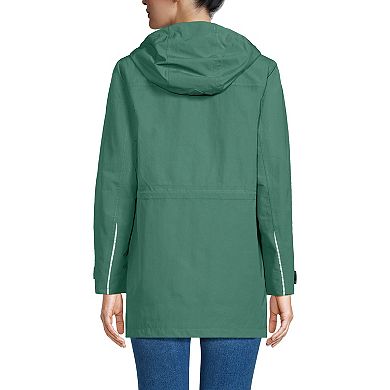 Women's Lands' End Tall Squall Hooded Waterproof Raincoat