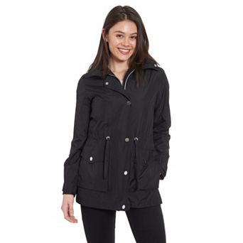 Women's Fleet Street Removable Hood Rain Parka- Size Large