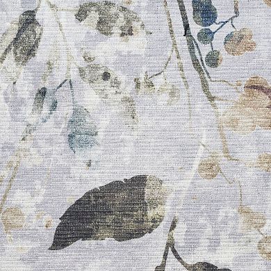 Nourison Washables Contemporary Floral Indoor Non-skid Area Rug