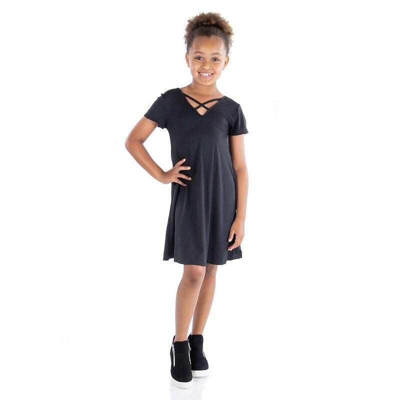 Kohls girls black clearance dress