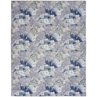 Nourison Washables Abstract Floral Indoor Non-skid Area Rug