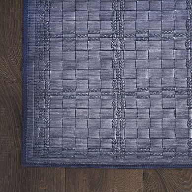 Nourison Washables Modern Geometric Indoor Non-skid Area Rug