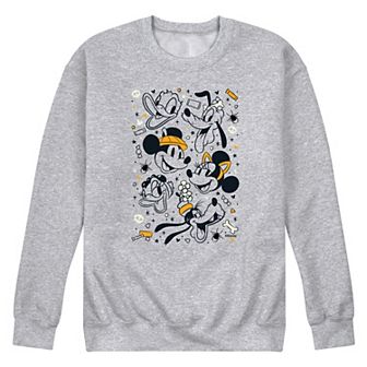 Disney's Mickey Mouse & Friends Men's Halloween Collage Fleece Sweatshirt