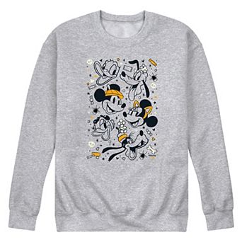 Disney's Mickey Mouse & Friends Men's Halloween Collage Fleece Sweatshirt