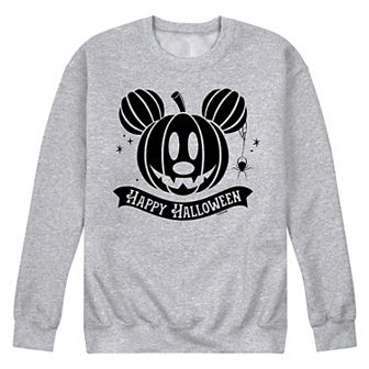 Disney's Mickey Mouse Men's Happy Halloween Pumpkin Fleece Sweatshirt