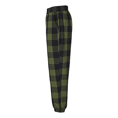 Plain Strips Flannel Jogger