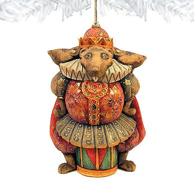 Jester Wooden Holiday Ornament by G. DeBrekht - Thanksgiving Halloween Decor