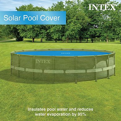 Intex 12 Ft Round Easy Set And Metal Frame Swimming Pool Solar Tarp, Cover Only