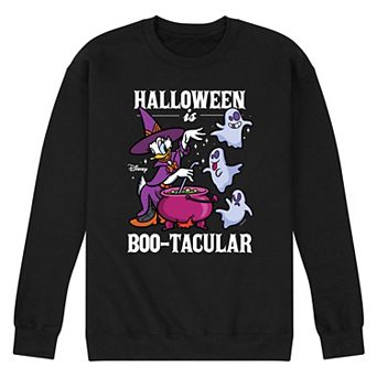 Disney's Mickey Moue & Friends Daisy Duck Men's Halloween Is Boo-Tacular Fleece Sweatshirt