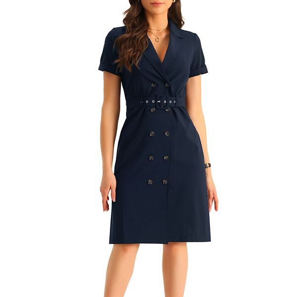 belted work dress