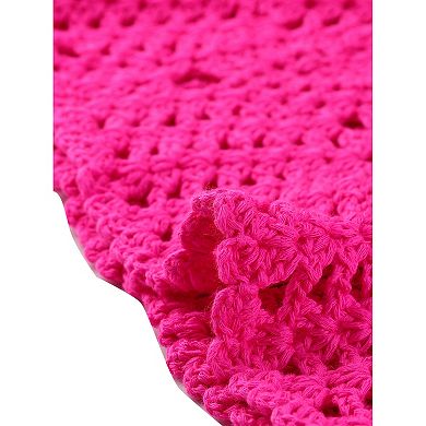 Women's 2 Pieces Bikini Set Hollow Out Cami Top Mini Skirt Summer Beach Crochet Knit Sets