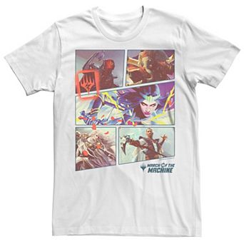 Men's Magic the Gathering March of the Machine Comic Panels Graphic Tee