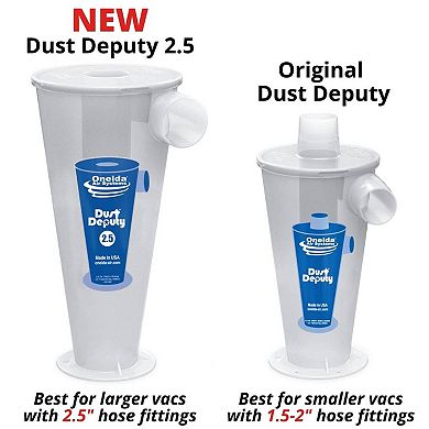 Oneida Air Systems Dust Deputy 2.5 Sturdy Deluxe All Clear Cyclone Separator Kit