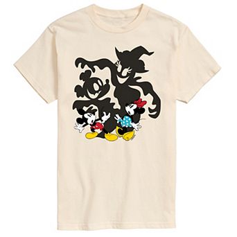 Disney's Mickey & Minnie Mouse Men's Scared Shadows Graphic Tee