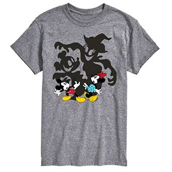 Disney's Mickey & Minnie Mouse Men's Scared Shadows Graphic Tee