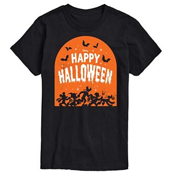 Disney's Mickey Mouse & Friends Men's Happy Halloween Group Graphic Tee
