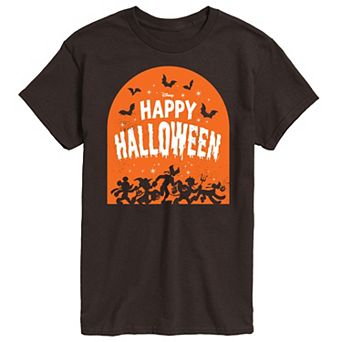 Disney's Mickey Mouse & Friends Men's Happy Halloween Group Graphic Tee