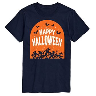 Disney's Mickey Mouse & Friends Men's Happy Halloween Group Graphic Tee