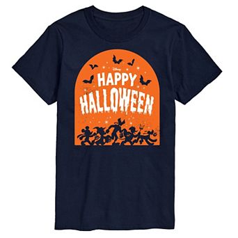 Disney's Mickey Mouse & Friends Men's Happy Halloween Group Graphic Tee