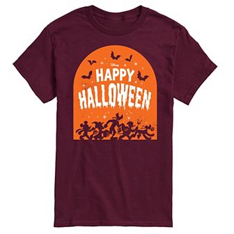 Disney's Mickey Mouse & Friends Men's Happy Halloween Group Graphic Tee