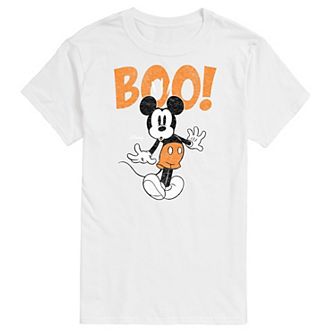 Disney's Mickey Mouse Men's Scared Boo Graphic Tee