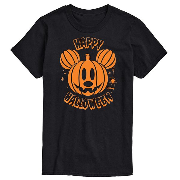 Disney's Mickey Mouse Men's Pumpkin Graphic Tee