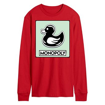 Men's Monopoly Duck Token Long Sleeve Graphic Tee