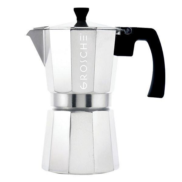 Grosche Milano Stovetop Espresso Maker Moka Pot - 9 Cup Blue