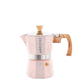 GROSCHE Milano Stone Stovetop Espresso 3 cup Moka Pot Coffee Maker