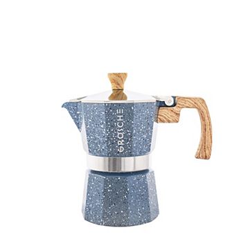 GROSCHE Milano Stone Stovetop Espresso 3 cup Moka Pot Coffee Maker