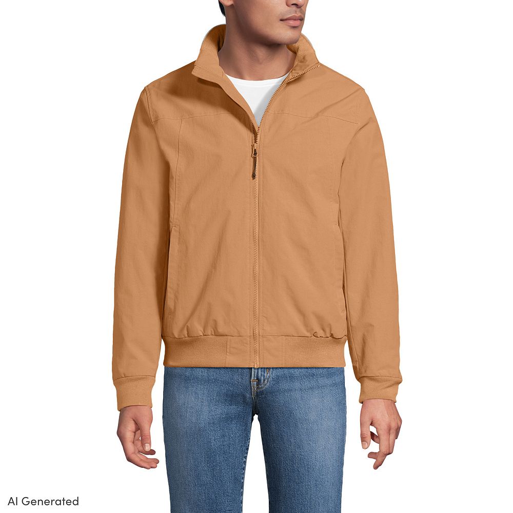 00s LANDS'END スタジャン Men's Lands' End Classic Squall Bomber Jacket