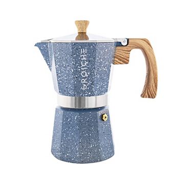 GROSCHE Milano Stone Stovetop Espresso 9 cup Moka Pot Coffee Maker
