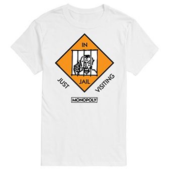 Men's Monopoly In Jail Just Visiting Graphic Tee