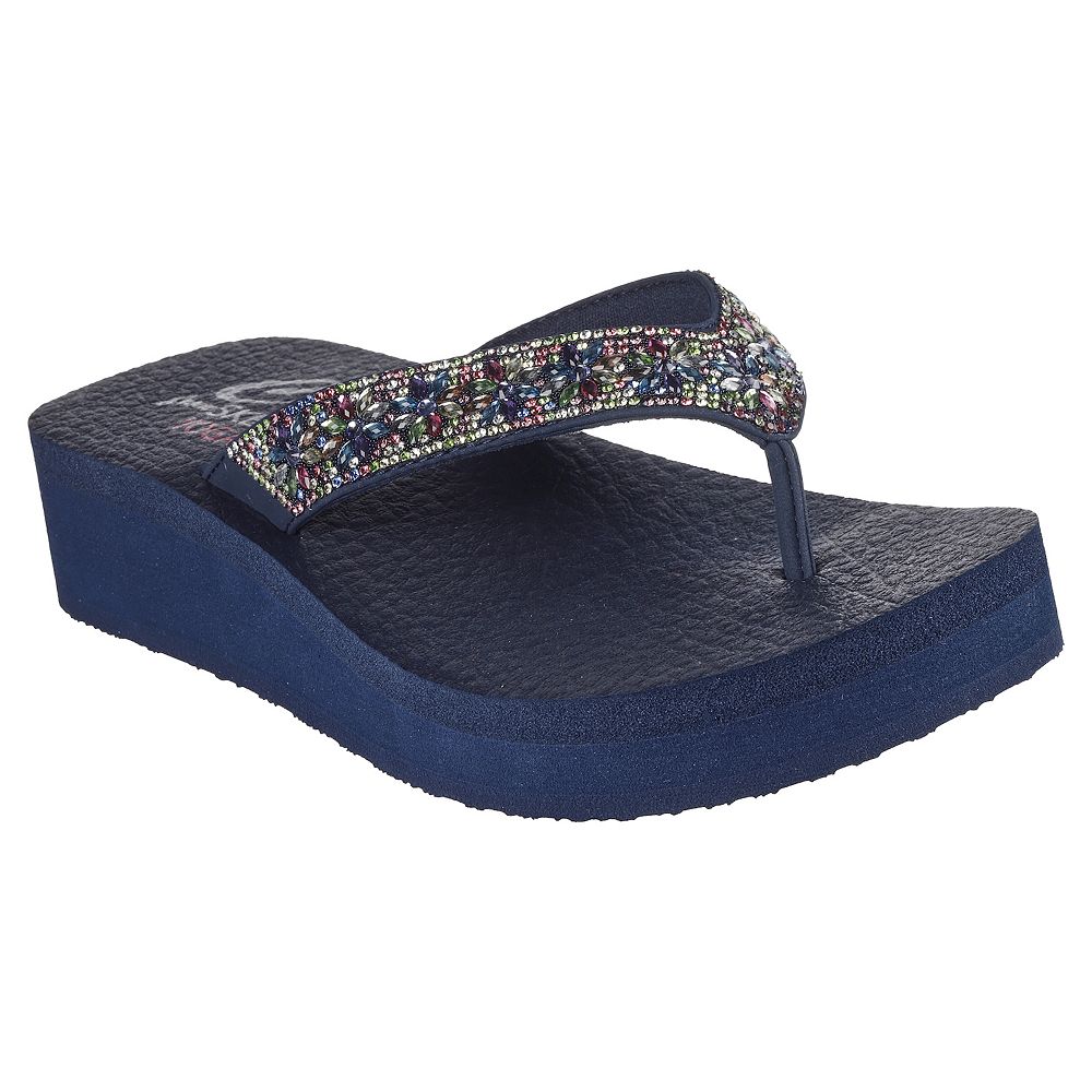 Skechers Cali® Vinyasa Wild Daisies Women's Wedge Thong Sandals